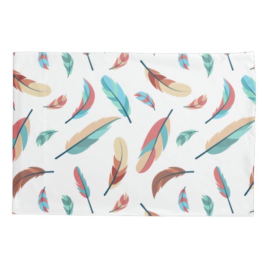 Feather pattern 枕カバー (裏面)