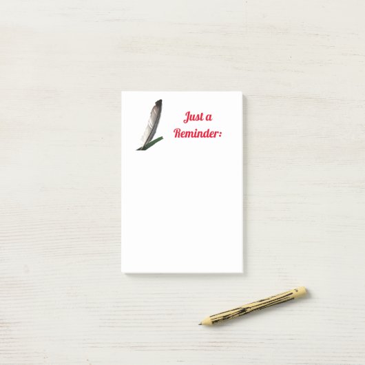 Feather Post-It Notes ポストイット (デスク上)