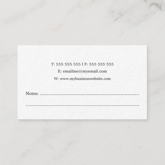 Feather Quill作家ライターエディタ出版 名刺 (裏面)