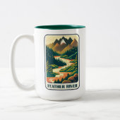 Feather River California Colors ツートーンマグカップ (左)