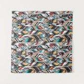 Feather seamless pattern タペストリー (正面(横))