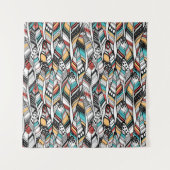 Feather seamless pattern タペストリー (正面)
