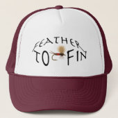 Feather to Fin Fly Fishing Monogram キャップ (正面)