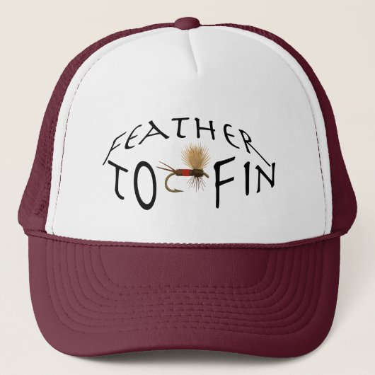 Feather to Fin Fly Fishing Monogram キャップ (正面)