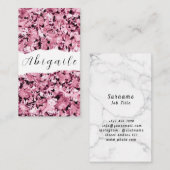 Feather Vectorシームレスなヴィンテージダイヤモンドビジネス 名刺 (正面/裏面)