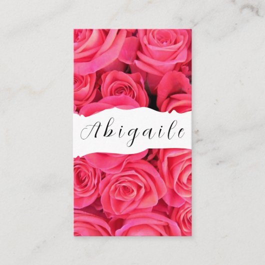 Feather VectorシームレスなヴィンテージバラBusiness Ca 名刺 (正面)