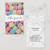 Feather Vectorシームレスなヴィンテージマカロン事業 名刺 (正面/裏面)