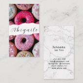 Feather Vectorシームレスヴィンテージドーナツ 名刺 (正面/裏面)