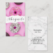 Feather Vectorシームレスヴィンテージドーナツ 名刺 (正面/裏面)