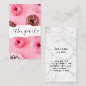 Feather Vectorシームレスヴィンテージドーナツ 名刺 (正面/裏面)