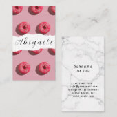 Feather Vectorシームレスヴィンテージドーナツ 名刺 (正面/裏面)