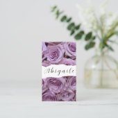 Feather Vectorシームレスヴィンテージバラ 名刺 (スタンド正面)