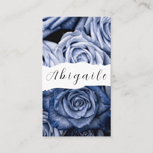 Feather Vectorシームレスヴィンテージバラ 名刺 (正面)