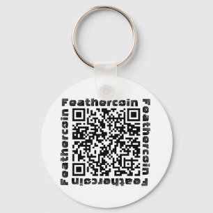 Feathercoin QRコードKeychain キーホルダー