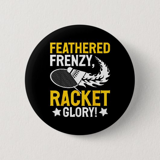 Feathered Frenzy, Racket Glory! Badminton Player S 缶バッジ (正面)