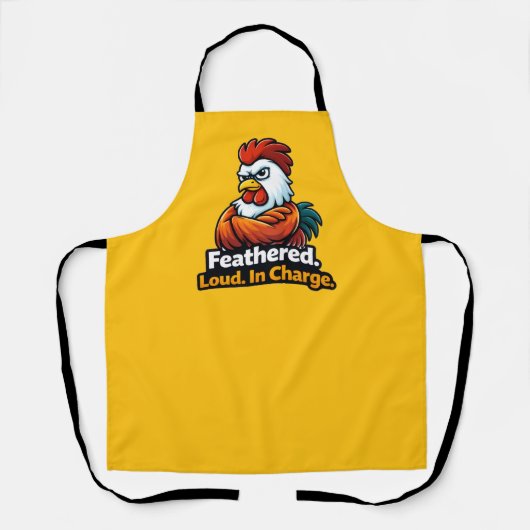 Feathered, Loud. in charge. Roster quote エプロン (正面)