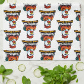 Feathered, Loud. in charge. Roster quote キッチンタオル (折り畳み)