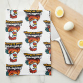 Feathered, Loud. in charge. Roster quote キッチンタオル (四つ折り)