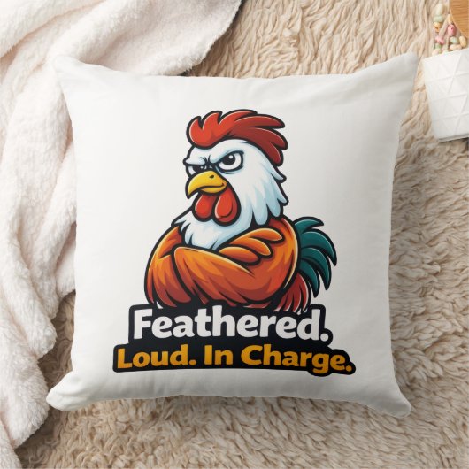 Feathered, Loud. in charge. Roster quote クッション (ブランケット)