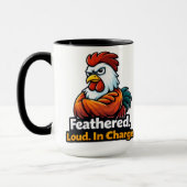 Feathered, Loud. in charge. Roster quote マグカップ (左)
