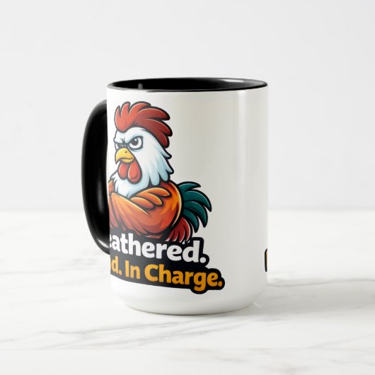 Feathered, Loud. in charge. Roster quote マグカップ (正面左)