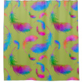 Feathered Rain in Spring シャワーカーテン (正面)