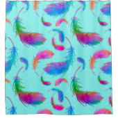 Feathered Rain in Winter シャワーカーテン (正面)