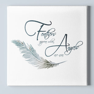Feathers Appear When Angels Are Near キャンバスプリント