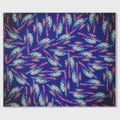 Feathers boho color ラッピングペーパー (フラット)