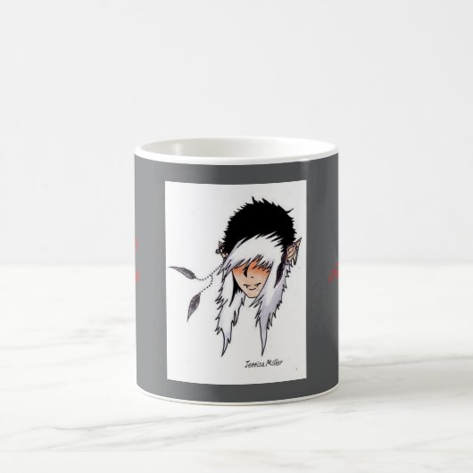 Feathers in the Wind Mug コーヒーマグカップ (中央)