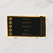 Feathers Luxury Modern Boho Collection 名刺 (裏面)