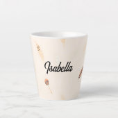 Feathers Luxury Popular Boho Collection カフェラテマグ (正面)