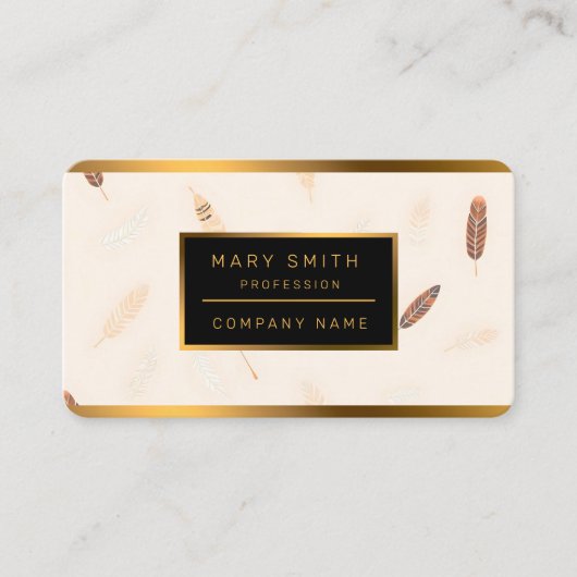Feathers Luxury Popular Boho Collection 名刺 (正面)