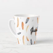 Feathers Luxury Trendy Boho Collection カフェラテマグ (左アングル)