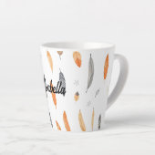 Feathers Luxury Trendy Boho Collection カフェラテマグ (右アングル)