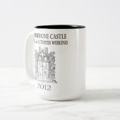 Featherstoneの週末の「紋章付き外衣」マグ ツートーンマグカップ (正面左)