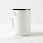 Featherstoneの週末の「紋章付き外衣」マグ ツートーンマグカップ (中央)