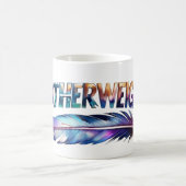 Featherweight Feather Art | MMA Boxing Fitness Gym コーヒーマグカップ (中央)