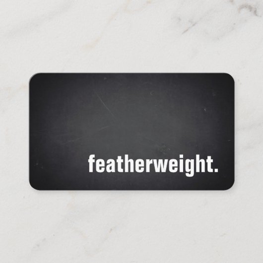 featherweight. Modern Blackboard Professional 名刺 (正面)