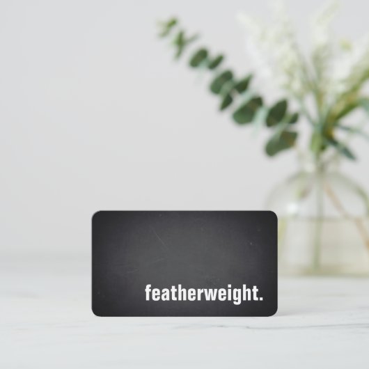 featherweight. Modern Blackboard Professional 名刺 (スタンド正面)