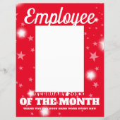 FEBレターヘッド月の写真インサート従業員 (正面)