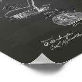 Febiger Golf Club 1902パテントアート – Chalkboard ポスター (角)