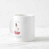 February 誕生月 ガール | モノグラム  コーヒーマグカップ (正面左)