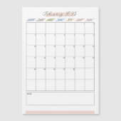 February 2025 Individual Month Magnetic Card (正面)