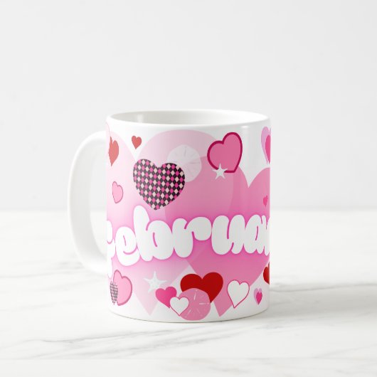February 2026 Coffee Mug コーヒーマグカップ (正面左)