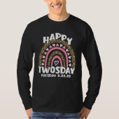 February 22nd 2022 2 22 22 Happy Twosday Tuesday 2 Tシャツ (正面)