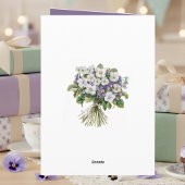 February Birth Flower Birthday Card | Violets カード