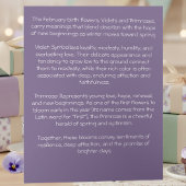 February Birth Flower Birthday Card | Violets カード