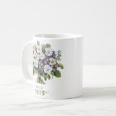 February Birth Flower Birthday Mug | Violets コーヒーマグカップ (正面左)