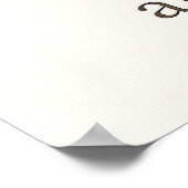 February Birthday Christian Floral Love Bird  ポスター (角)